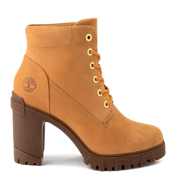 Timberland Lana 6 IN Wheat Ankle Short Boots Bootie Shoes Heels Pumps NEW - Picture 3 of 7
